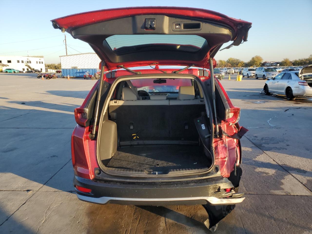 2021 Honda CR-V VIN 2HKRW1H85MH425728 Copart auction photo, front end / rear end damage thumbnail 6