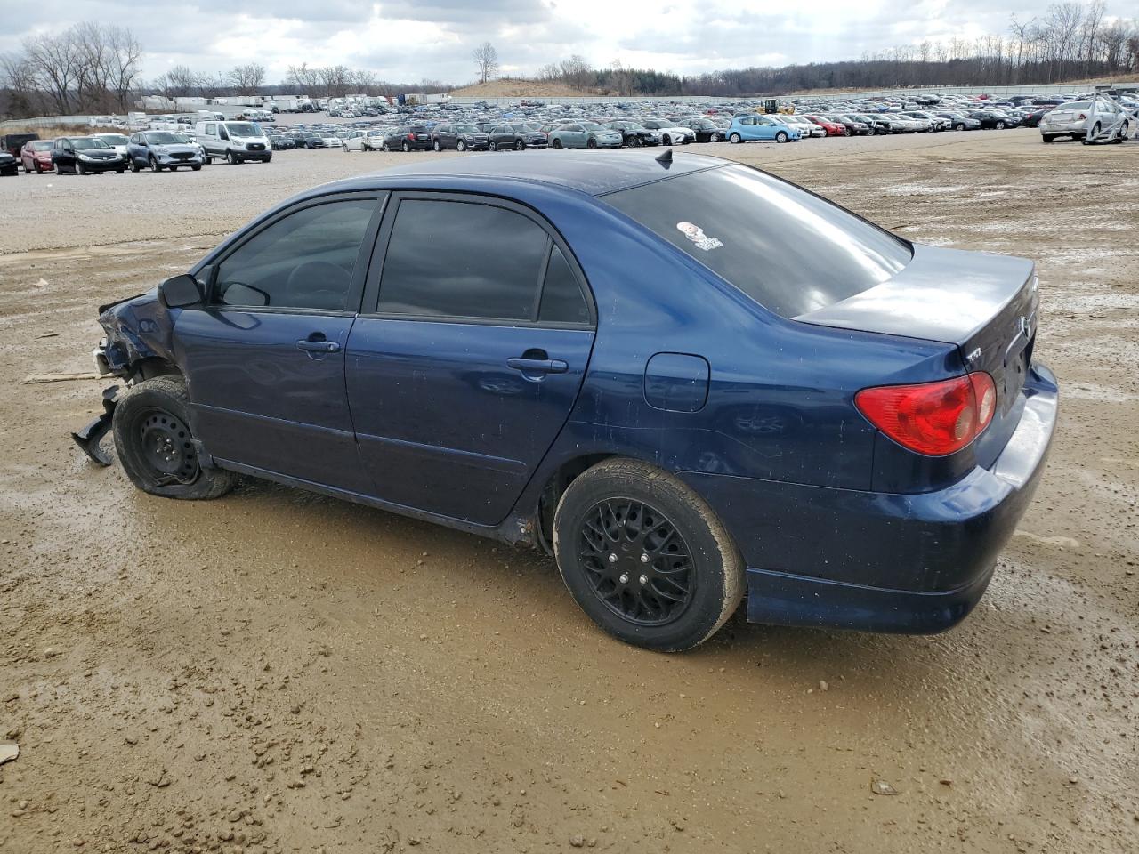 2008 Toyota Corolla VIN 1NXBR32E88Z036835 Copart auction photo, front end / side damage thumbnail 2