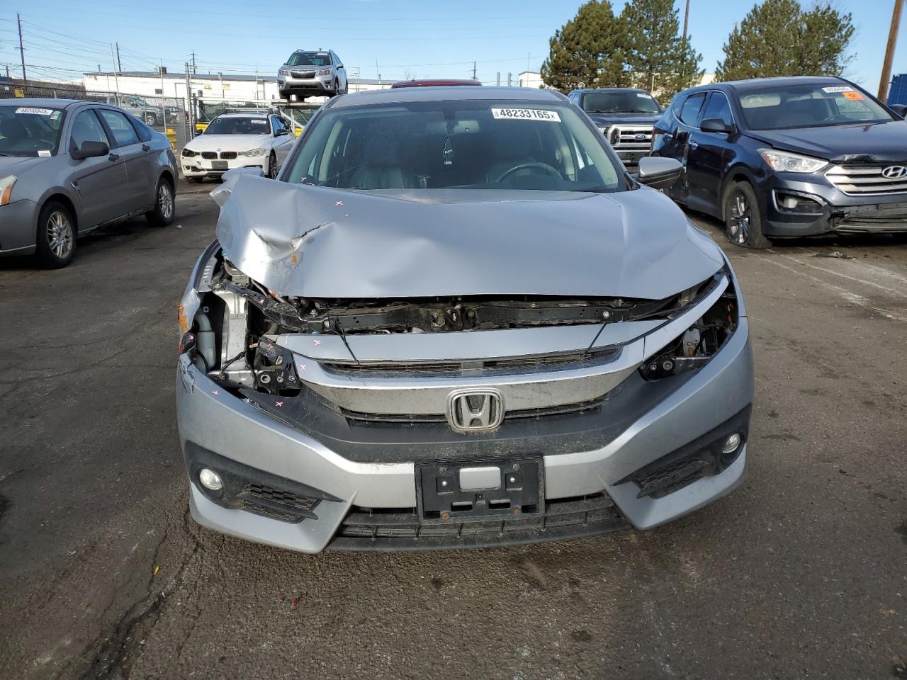 2018 Honda Civic VIN 19XFC1F76JE003893 Copart auction photo, front end damage thumbnail 5