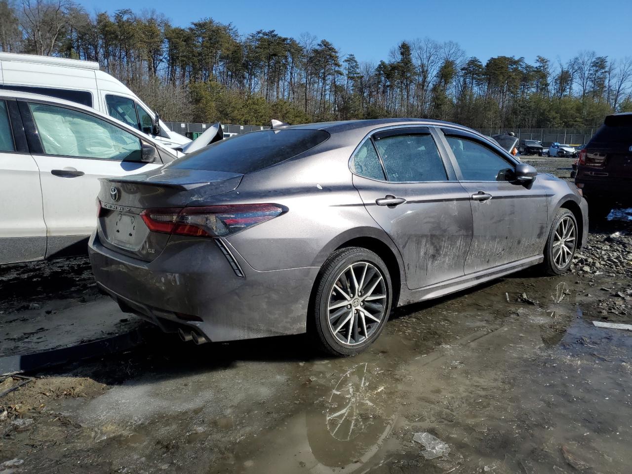 2023 Toyota Camry VIN 4T1G11AK9PU155050 Copart auction photo, front end / side damage thumbnail 3