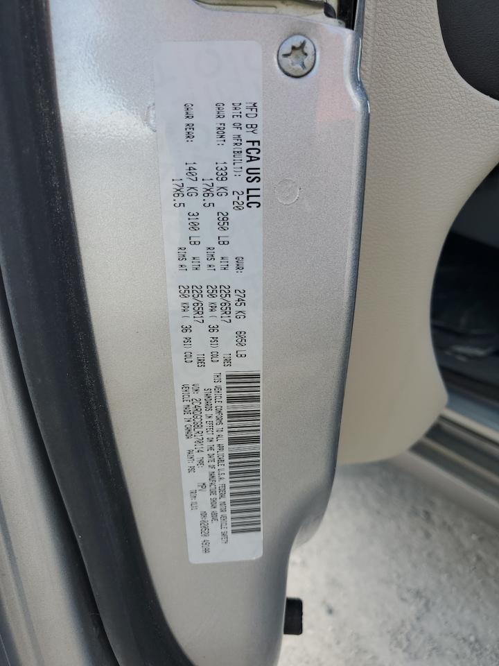 2020 Dodge Caravan VIN 2C4RDGCG8LR170114 Copart auction photo, front end damage thumbnail 15