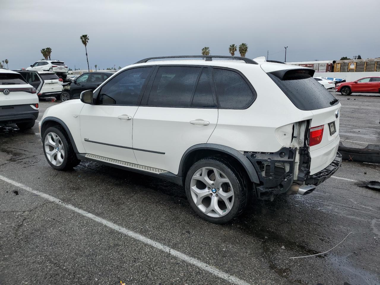 2008 BMW X5 VIN 5UXFE435X8L004141 Copart auction photo, rear end damage thumbnail 2