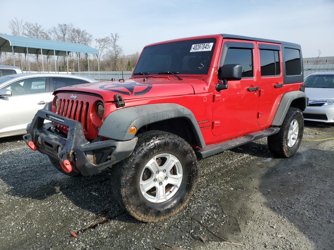 2014 Jeep Wrangler VIN 1C4BJWDG9EL259575 - Copart auction photo