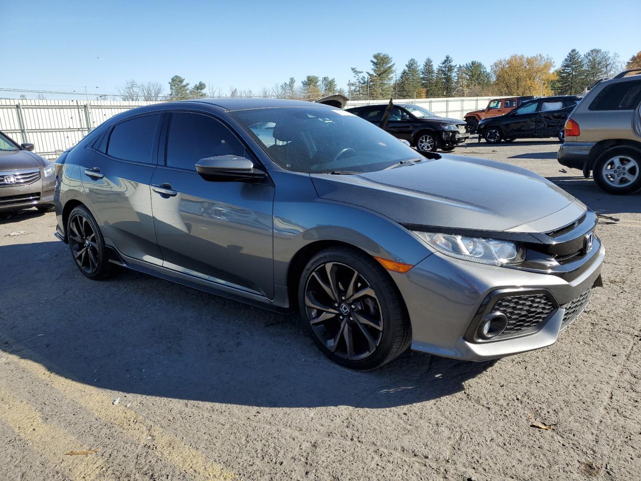 2019 Honda Civic VIN SHHFK7H49KU413543 Copart auction photo, side damage thumbnail 4