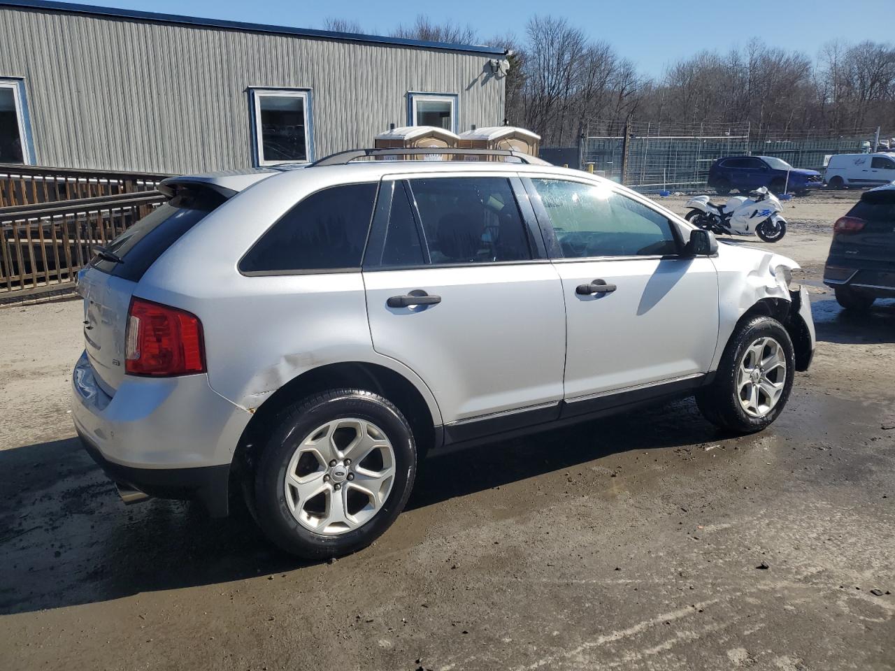 2013 Ford Edge VIN 2FMDK4GC9DBA56506 Copart auction photo, front end / side damage thumbnail 3