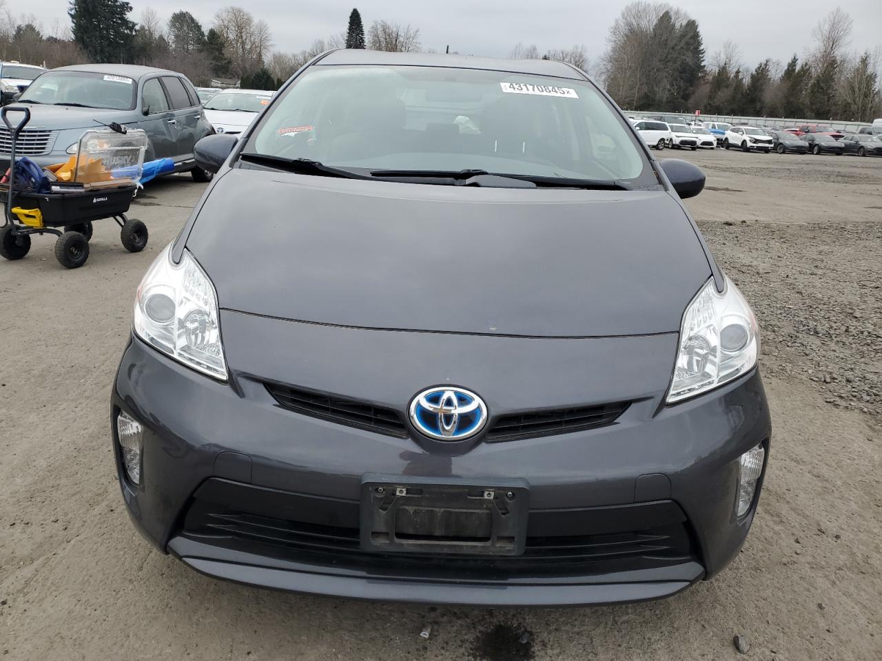 2014 Toyota Prius VIN JTDKN3DU4E1830250 Copart auction photo, front end / undercarriage damage thumbnail 5