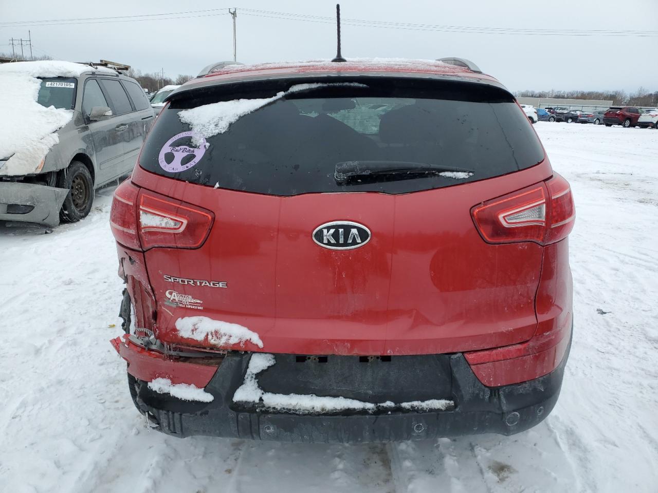 2011 KIA Sportage VIN KNDPBCA26B7101564 Copart auction photo, rear end damage thumbnail 6