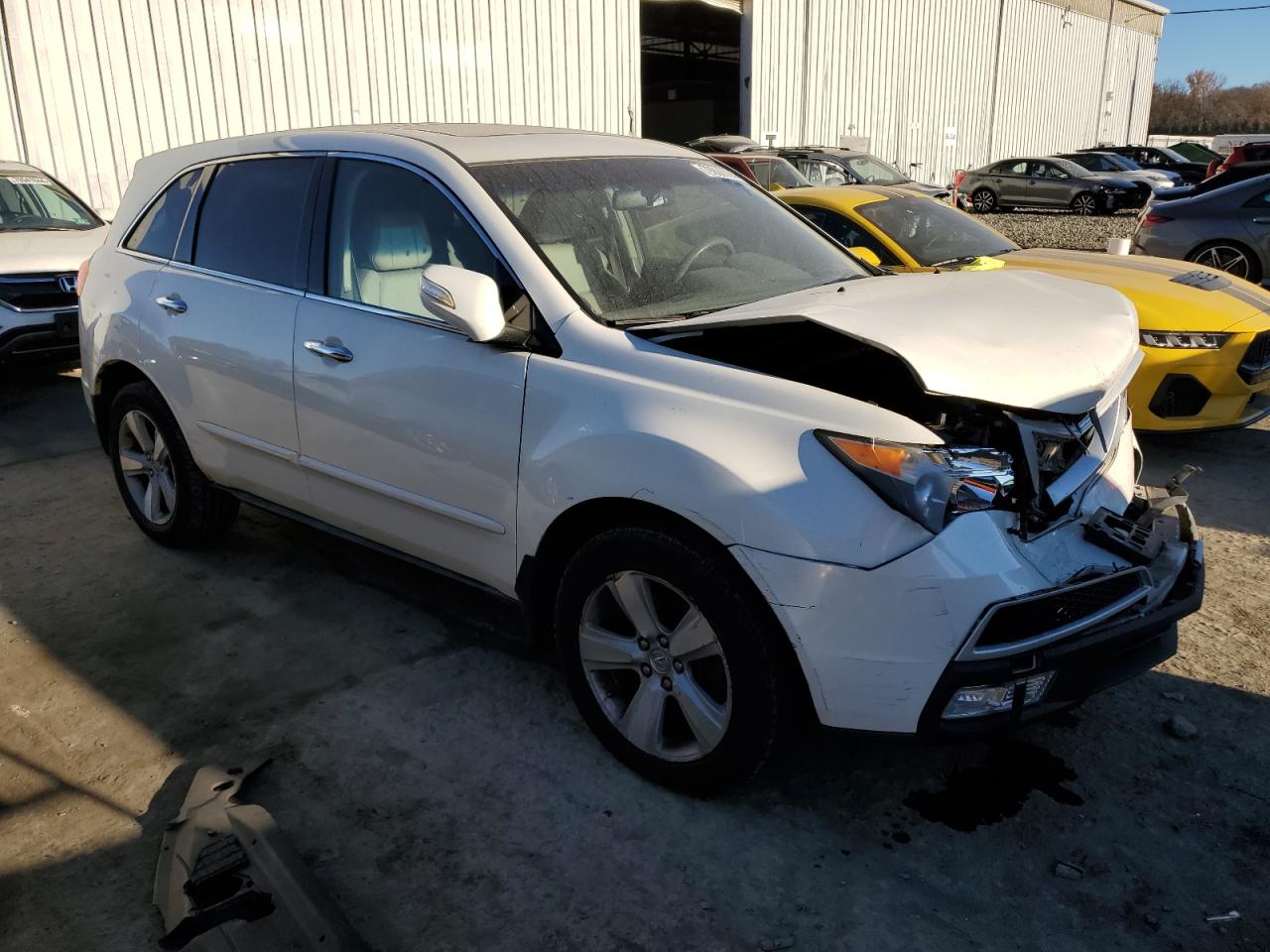 2011 Acura MDX VIN 2HNYD2H61BH510135 Copart auction photo, front end / minor dent/scratches damage thumbnail 4