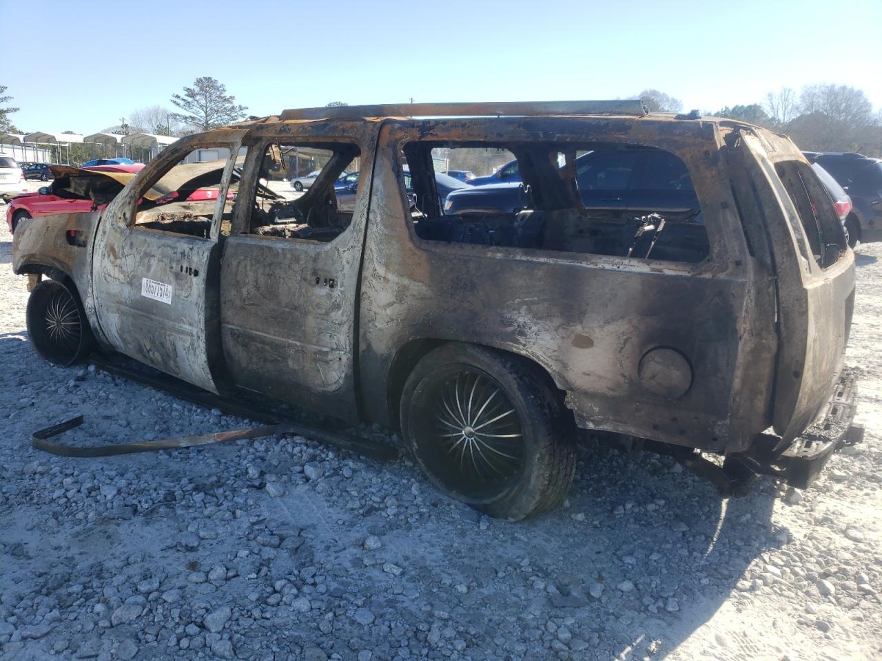 2013 Cadillac Escalade VIN 1GYS4JEF0DR103849 Copart auction photo, burn damage thumbnail 2