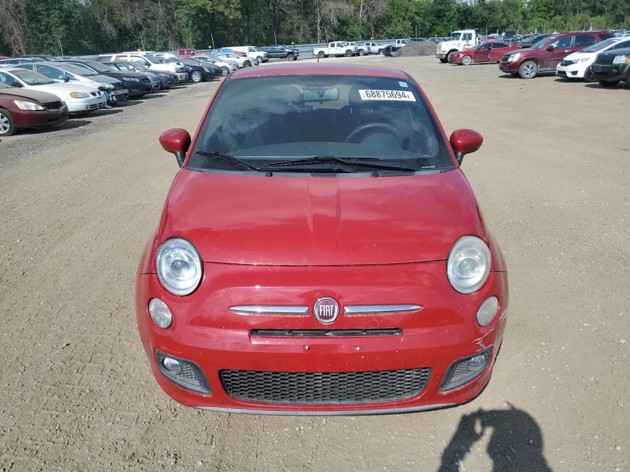 2012 Fiat 500 VIN 3C3CFFBR0CT109970 Copart auction photo, rear end / side damage thumbnail 5