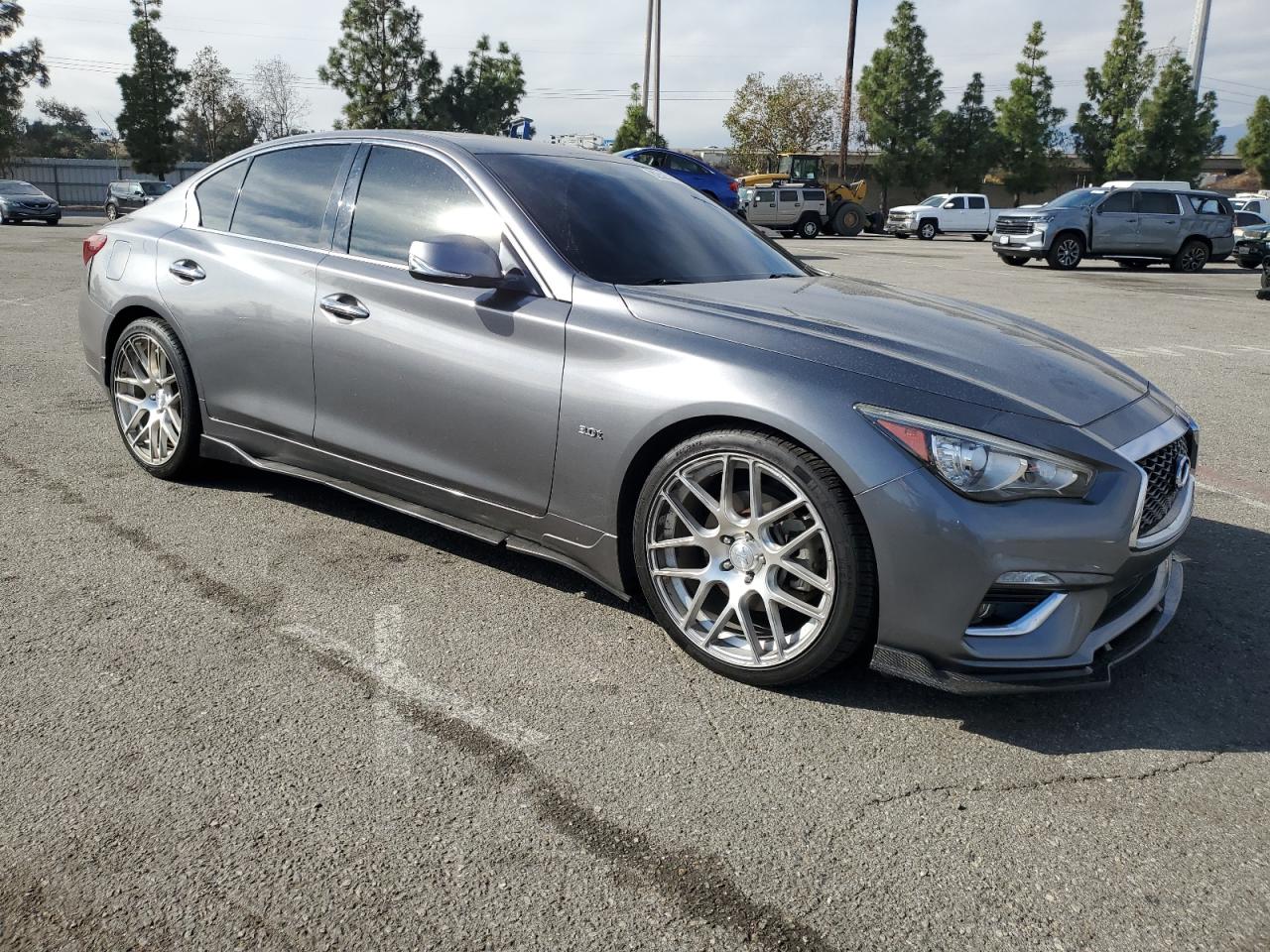 2018 Infiniti Q50 VIN JN1EV7AP0JM358479 Copart auction photo, undercarriage damage thumbnail 4