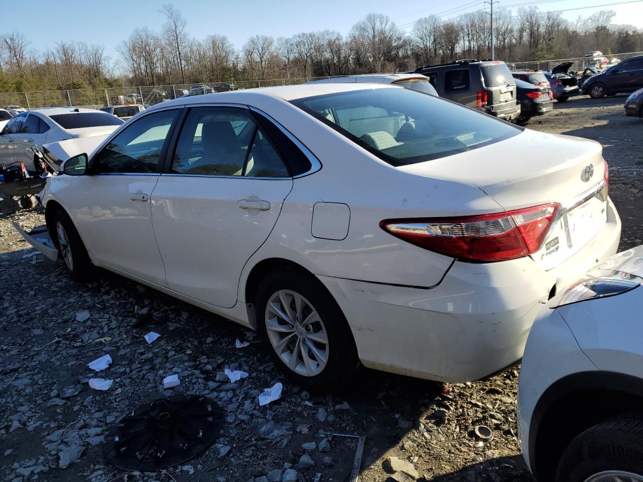 2016 Toyota Camry VIN 4T4BF1FK3GR521630 Copart auction photo, front end / rear end damage thumbnail 2