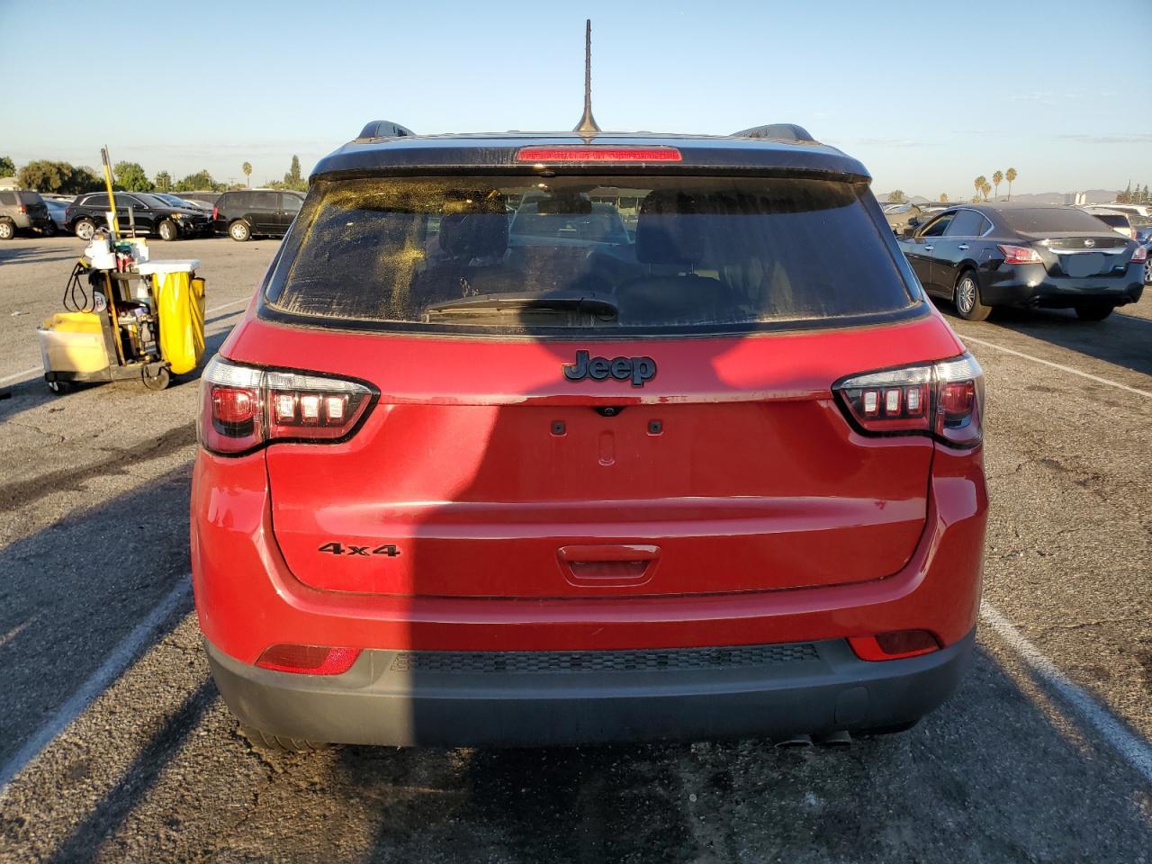 2019 Jeep Compass VIN 3C4NJDBBXKT724518 Copart auction photo, front end / side damage thumbnail 6