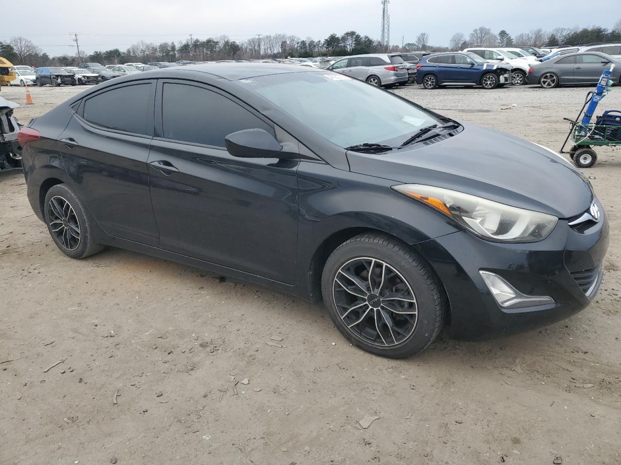 2014 Hyundai Elantra VIN 5NPDH4AE7EH458690 Copart auction photo, front end damage thumbnail 4