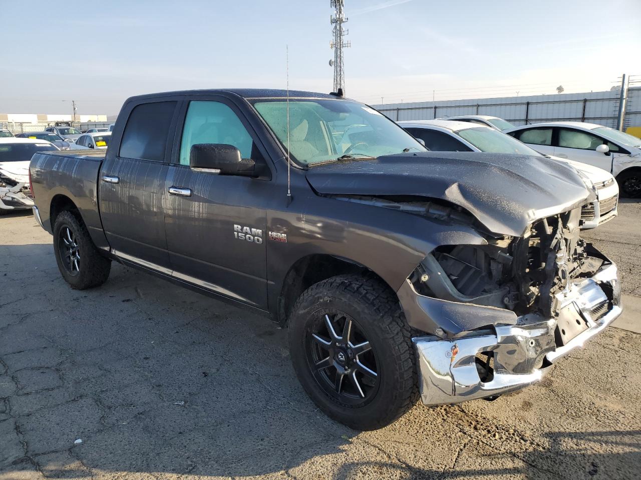 2017 RAM 1500 VIN 3C6RR6LT7HG521995 Copart auction photo, front end damage thumbnail 4