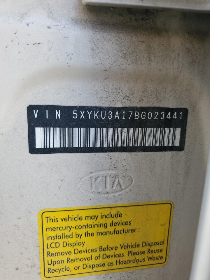 2011 KIA Sorento VIN 5XYKU3A17BG023441 Copart auction photo, rear end damage thumbnail 13