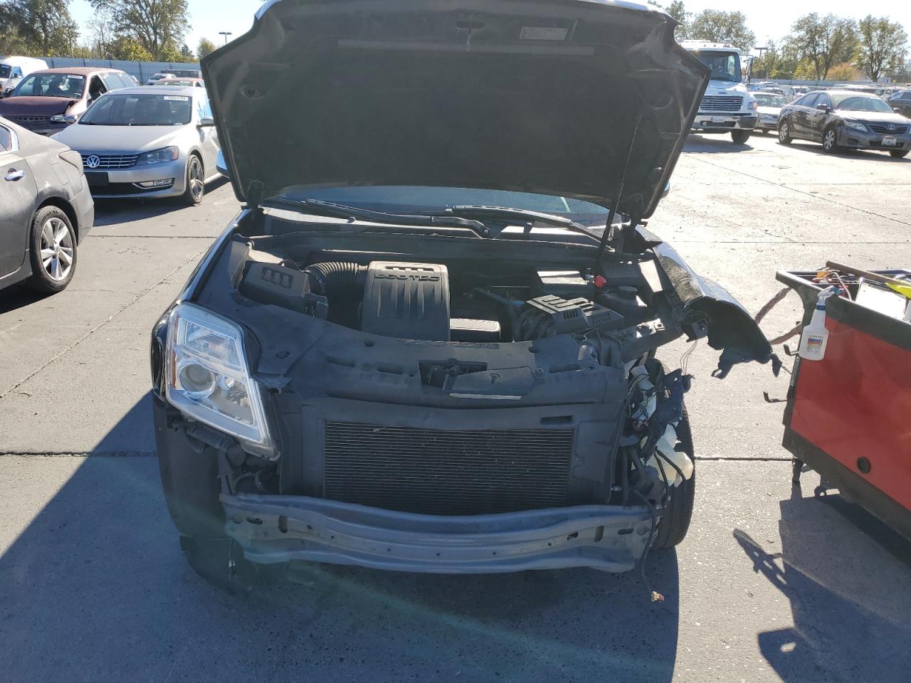 2014 GMC Terrain VIN 2GKALREK5E6142583 Copart auction photo, front end damage thumbnail 12