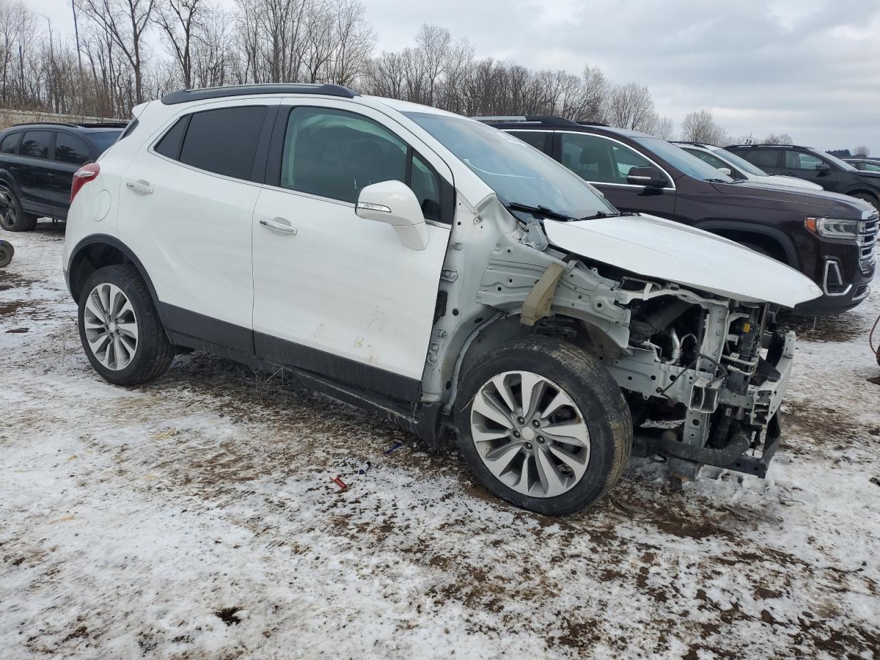 2019 Buick Encore VIN KL4CJASB8KB884463 Copart auction photo, front end / side damage thumbnail 4