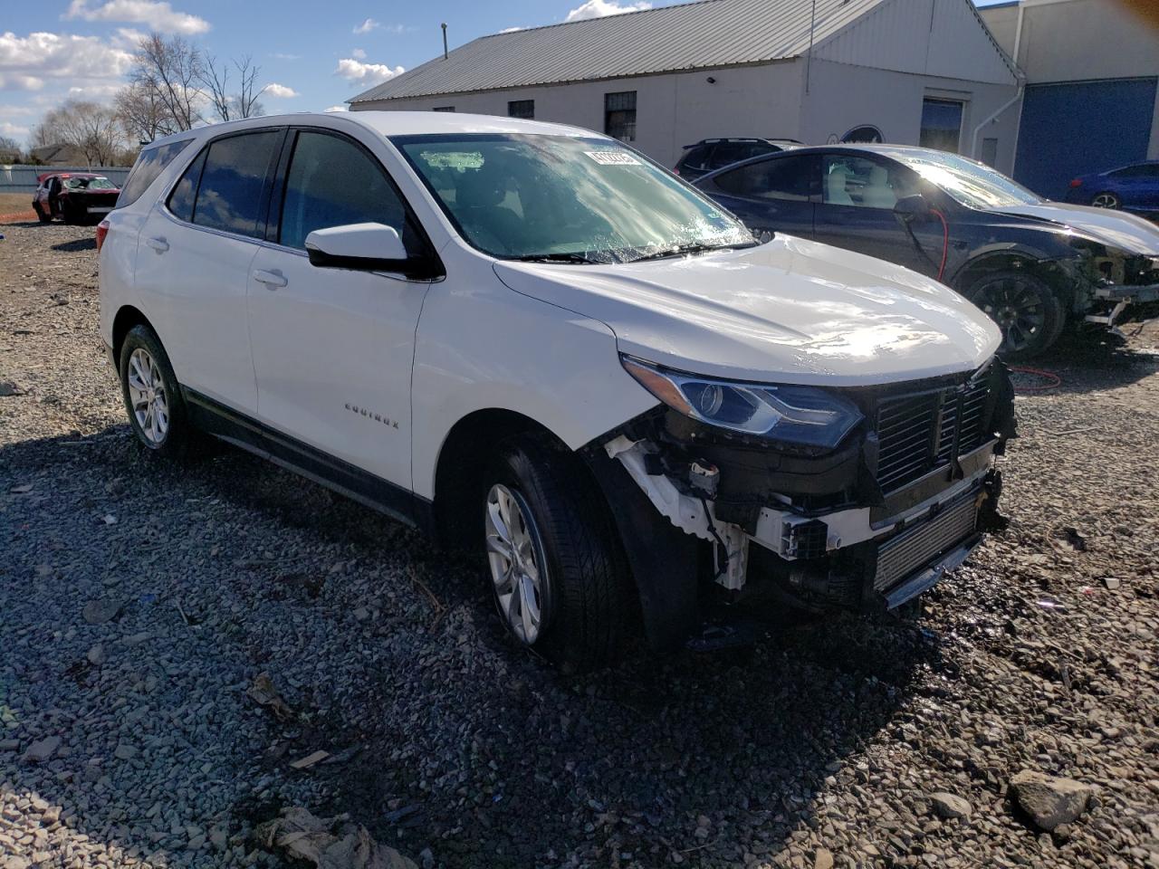 2018 Chevrolet Equinox VIN 2GNAXSEV5J6127407 Copart auction photo, front end / side damage thumbnail 4