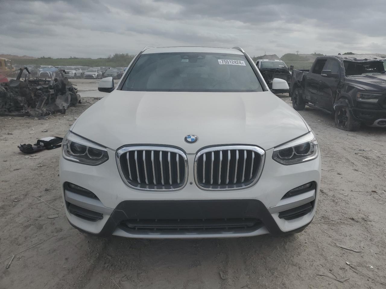 2021 BMW X3 VIN 5UXTY3C07M9E83248 Copart auction photo, minor dent/scratches damage thumbnail 5
