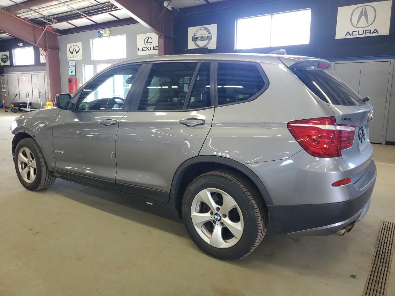 2011 BMW X3 VIN 5UXWX5C58BL702304 Copart auction photo, undercarriage / front end damage thumbnail 2