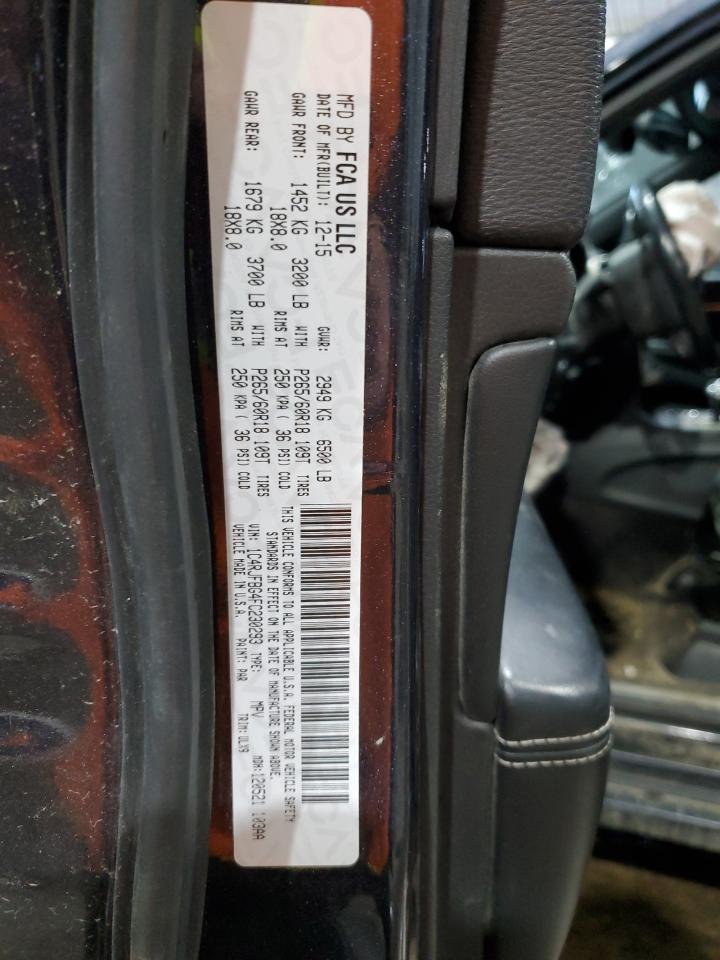 2015 Jeep Grand Cherokee VIN 1C4RJFBG4FC230293 Copart auction photo, front end / undercarriage damage thumbnail 13
