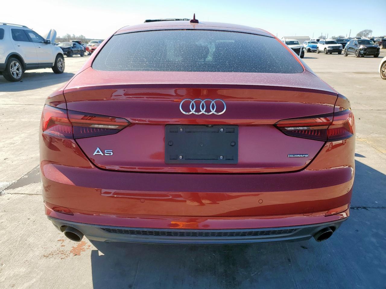 2019 Audi A5 VIN WAUENCF50KA069289 Copart auction photo, side / front end damage thumbnail 6