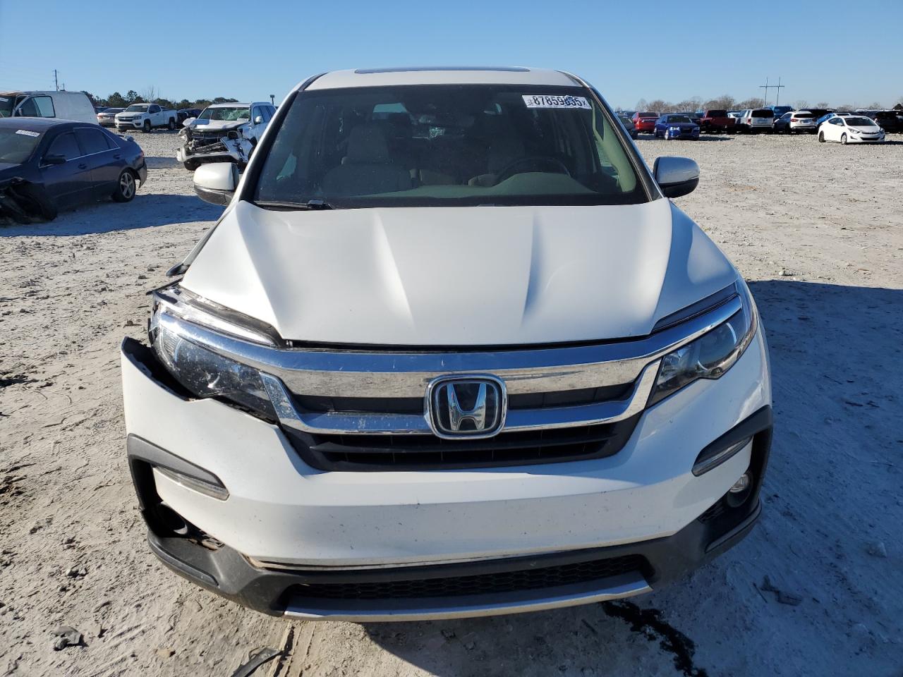 2021 Honda Pilot VIN 5FNYF5H50MB031142 Copart auction photo, all over damage thumbnail 5