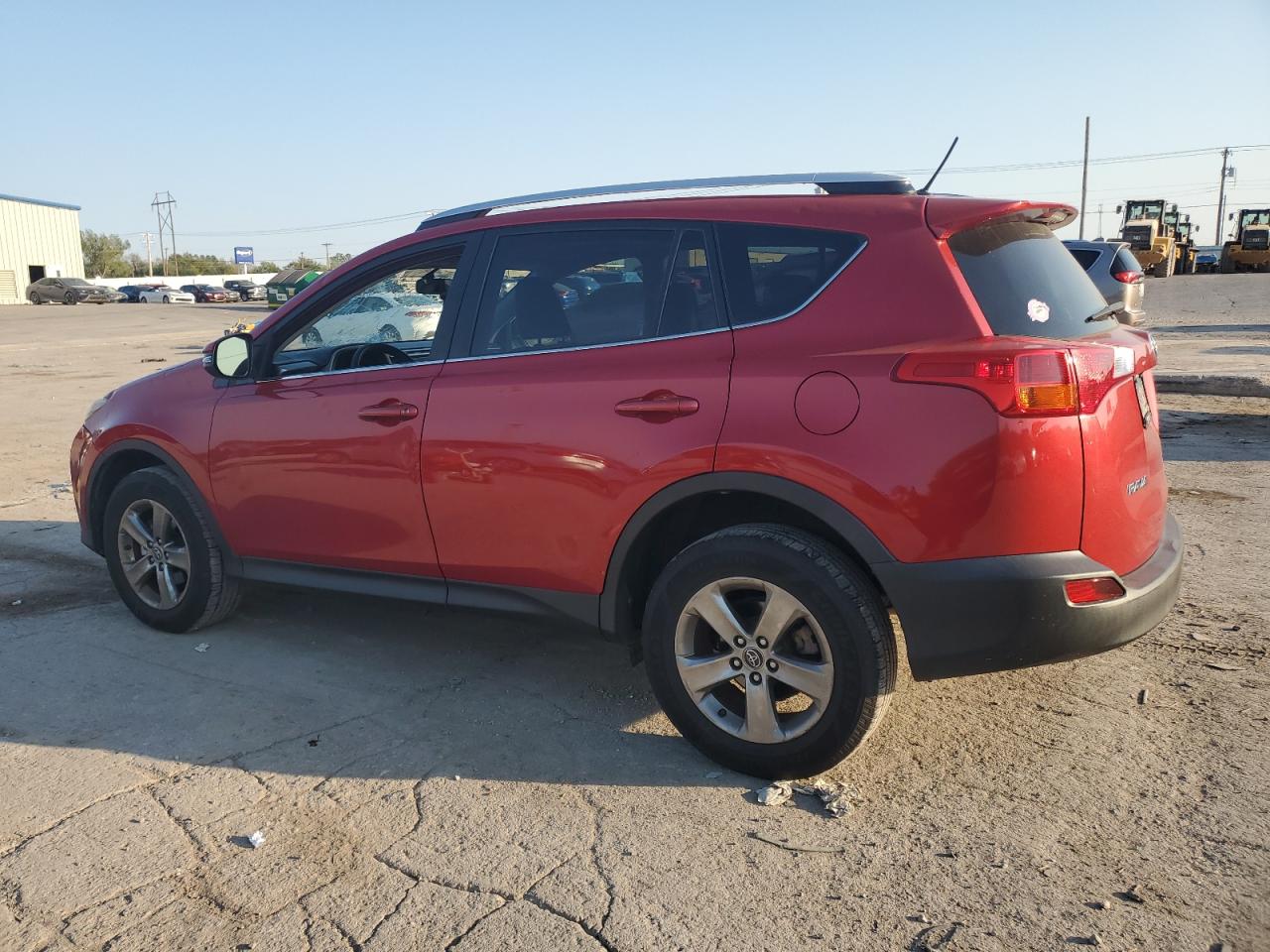 2015 Toyota RAV 4 VIN JTMRFREV3FD097517 Copart auction photo, hail / minor dent/scratches damage thumbnail 2