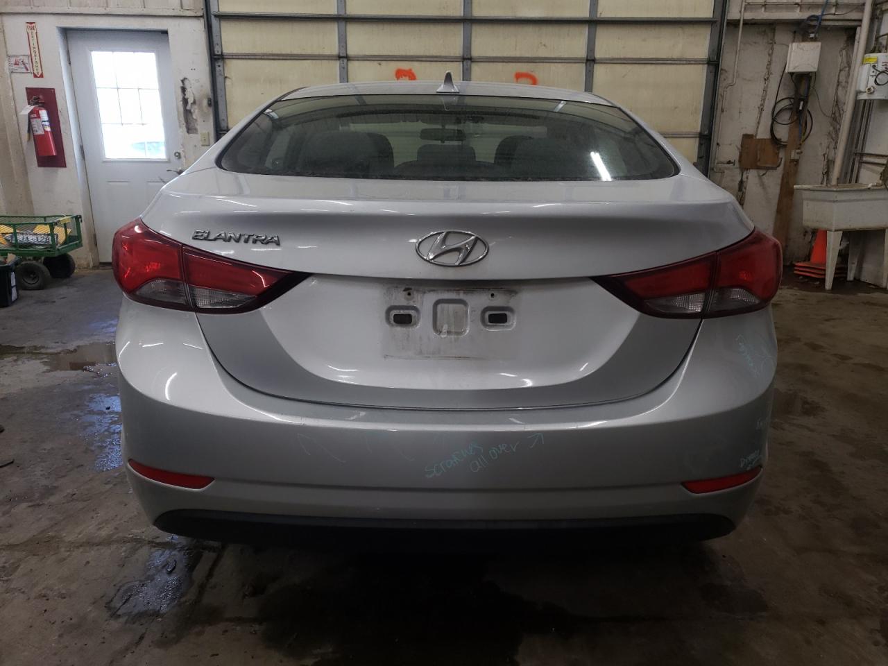 2014 Hyundai Elantra VIN 5NPDH4AE9EH525385 Copart auction photo, front end damage thumbnail 6