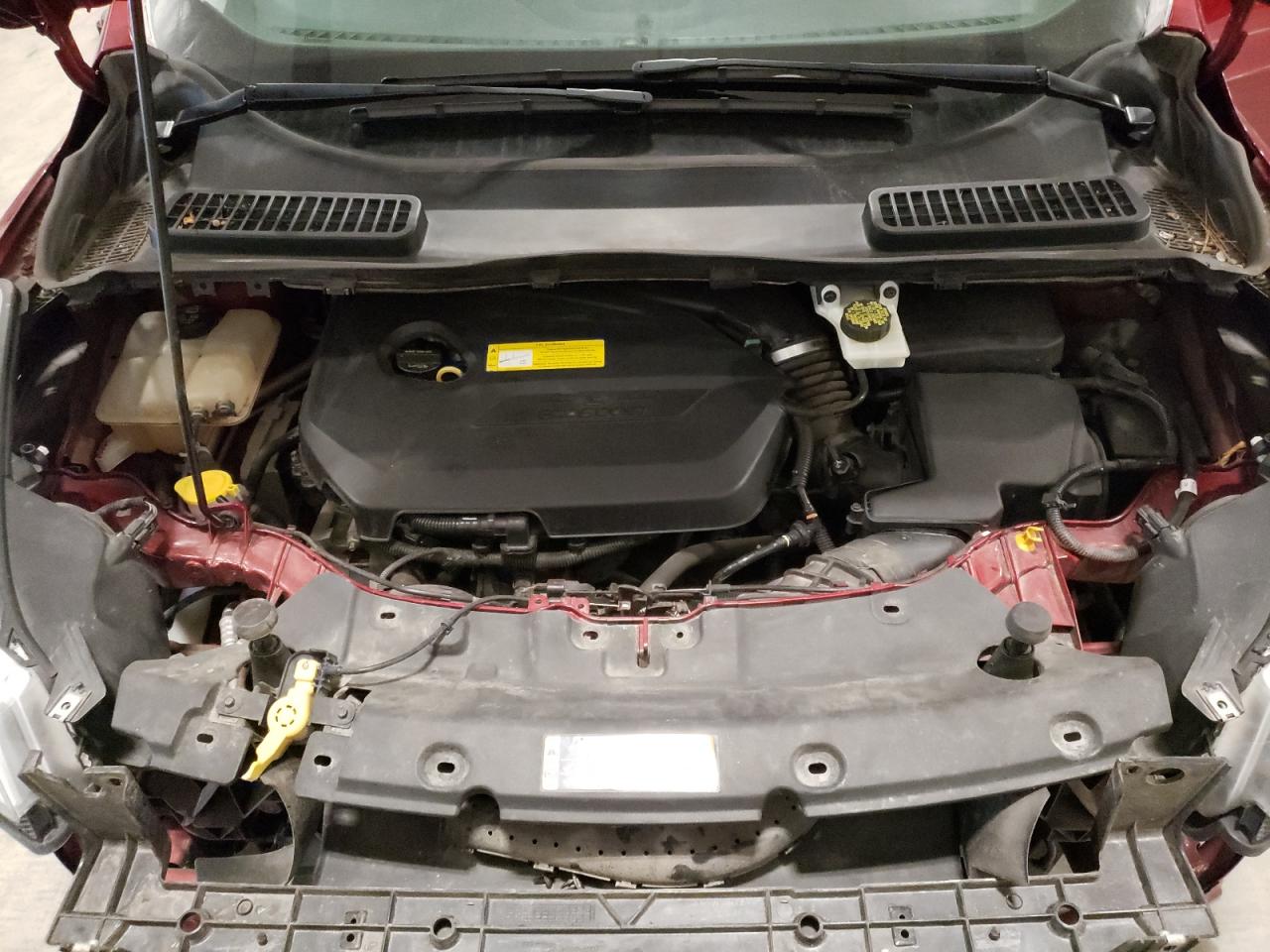 2015 Ford Escape VIN 1FMCU9GX4FUB06828 Copart auction photo, front end / side damage thumbnail 12
