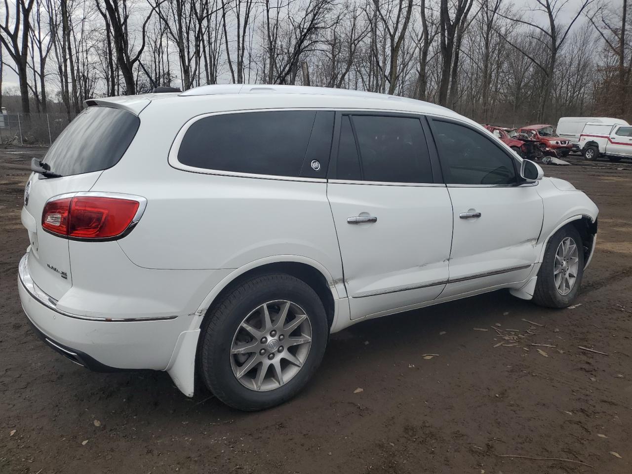 2016 Buick Enclave VIN 5GAKVBKD9GJ136400 Copart auction photo, front end / side damage thumbnail 3