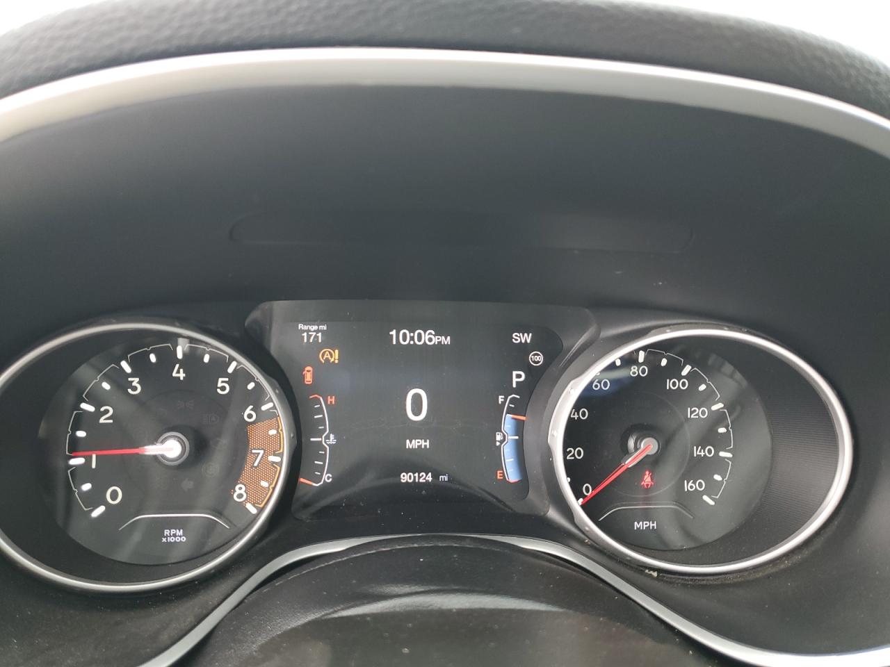 2020 Jeep Compass VIN 3C4NJCCB7LT128857 Copart auction photo, front end / top/roof damage thumbnail 9