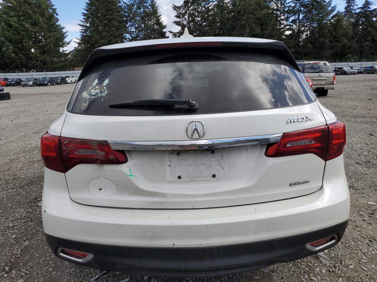 2014 Acura MDX VIN 5FRYD4H41EB027740 Copart auction photo, front end damage thumbnail 6