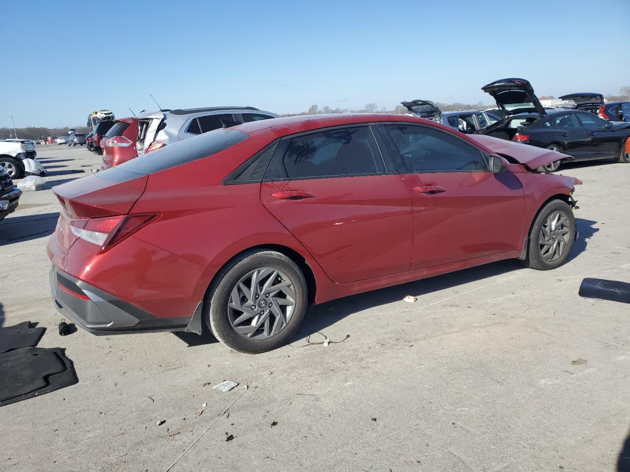 2024 Hyundai Elantra VIN KMHLM4DG5RU838414 Copart auction photo, front end / undercarriage damage thumbnail 3
