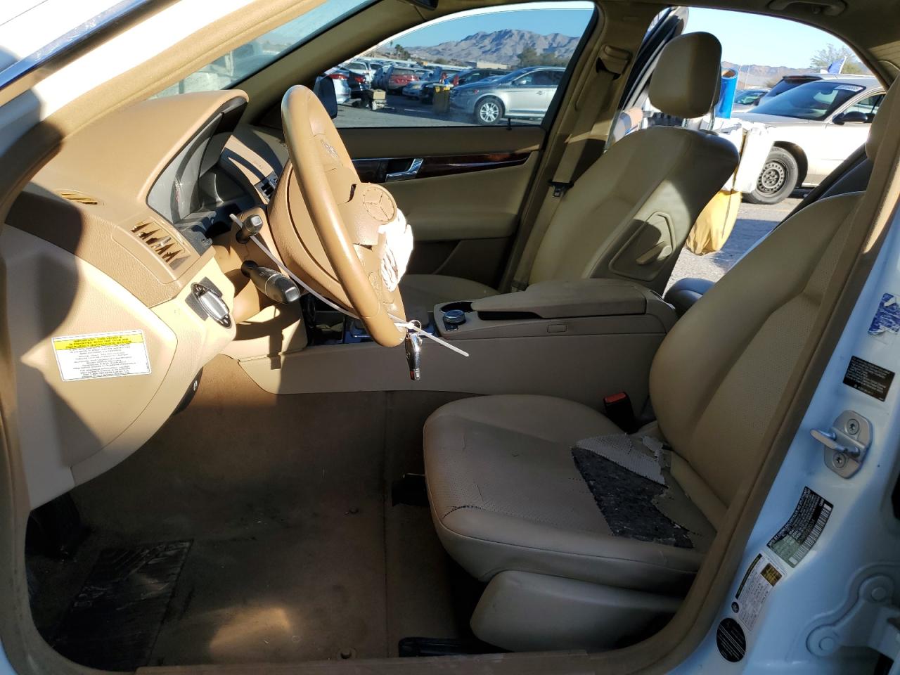 2008 Mercedes-Benz C-klasse VIN WDDGF54X38F057034 Copart auction photo, front end / rear end damage thumbnail 7