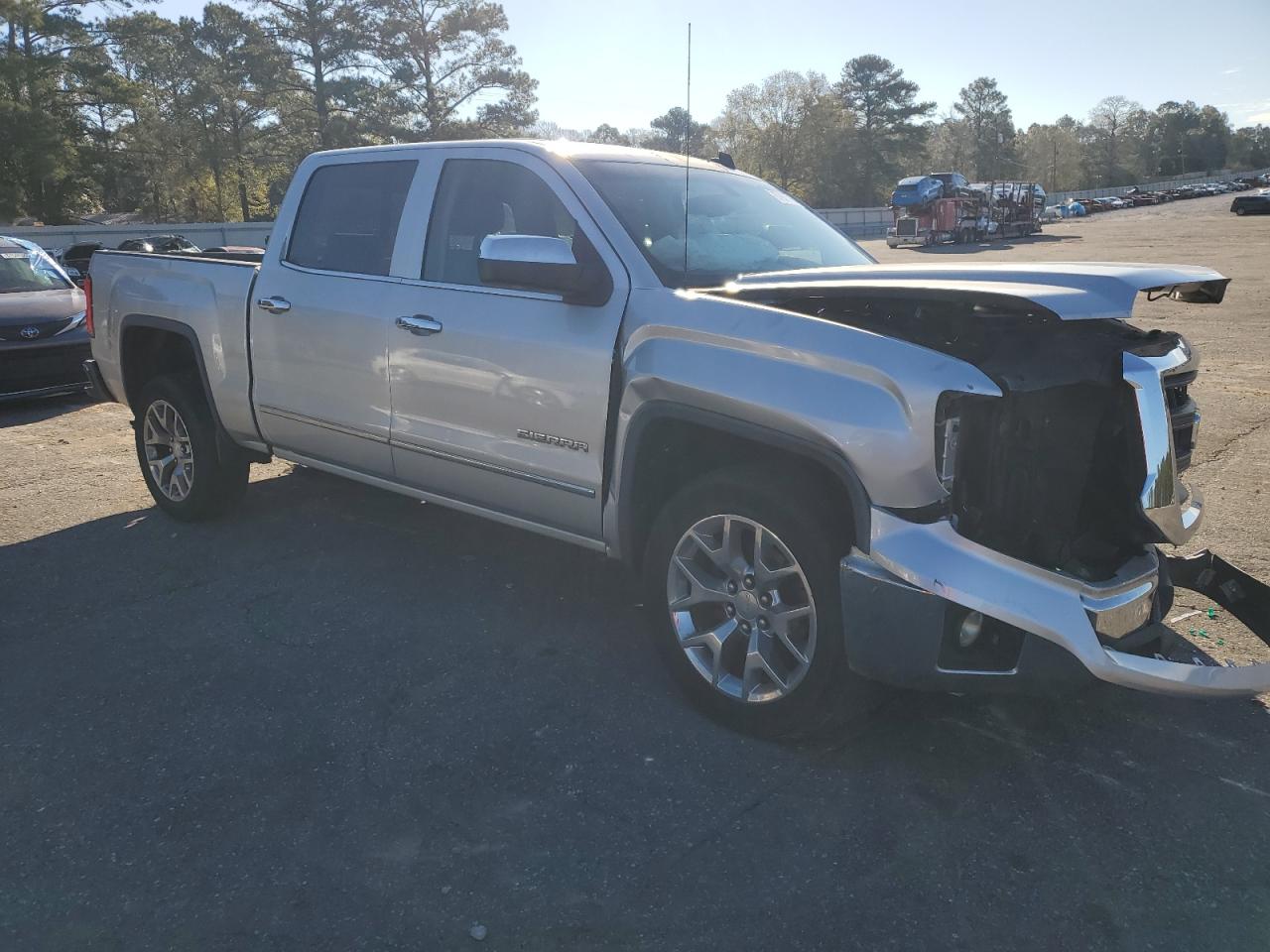 2014 GMC Sierra VIN 3GTP1VECXEG160854 Copart auction photo, front end damage thumbnail 4