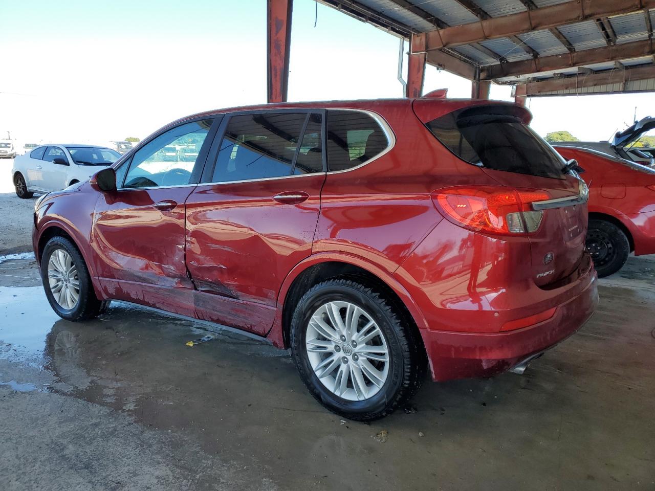 2017 Buick Envision VIN LRBFXASA7HD087951 Copart auction photo, front end / side damage thumbnail 2