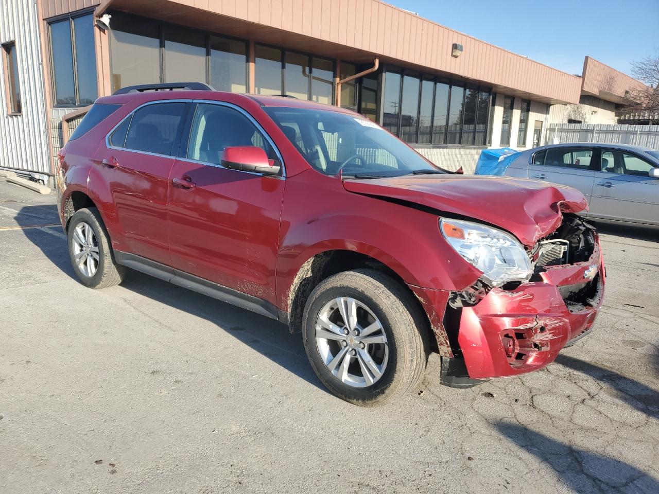 2015 Chevrolet Equinox VIN 1GNALBEK2FZ128429 Copart auction photo, front end / side damage thumbnail 4