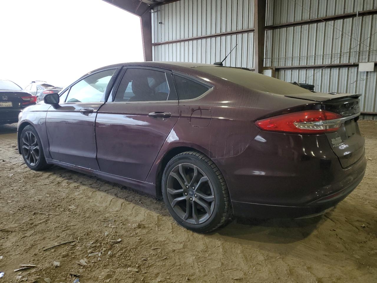 2018 Ford Fusion VIN 3FA6P0HD1JR231526 Copart auction photo, minor dent/scratches damage thumbnail 2