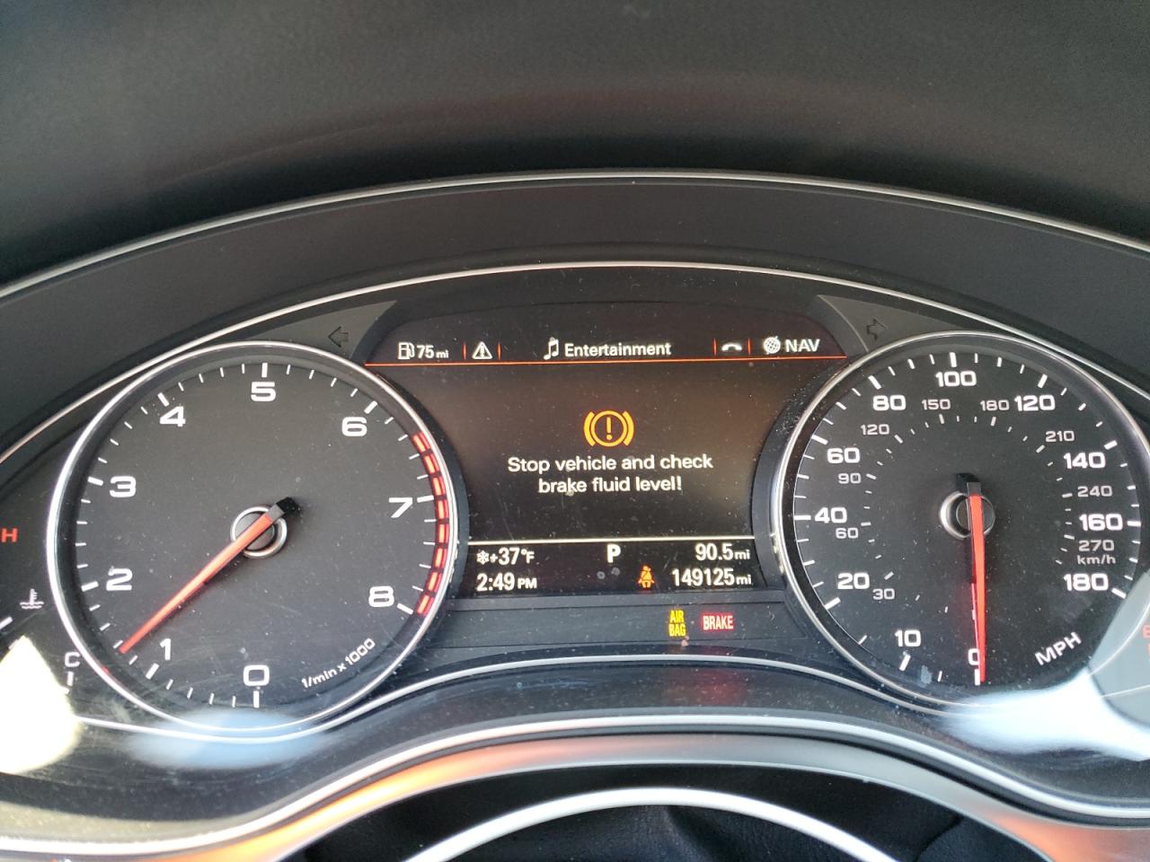 2014 Audi A6 VIN WAUFGAFC1EN079991 Copart auction photo, front end damage thumbnail 9