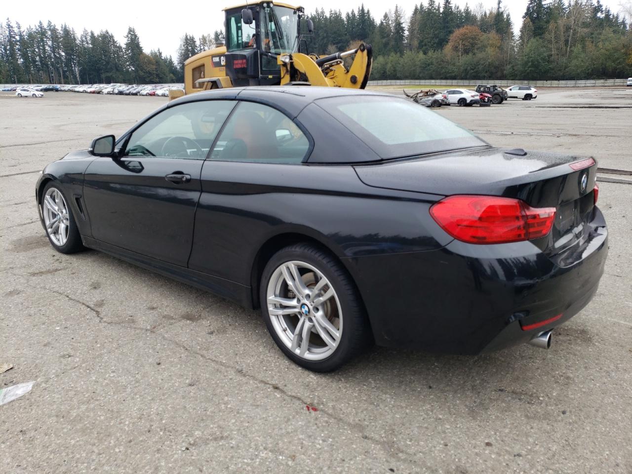 2014 BMW 4er VIN WBA3T3C51EP737796 Copart auction photo, front end / side damage thumbnail 2