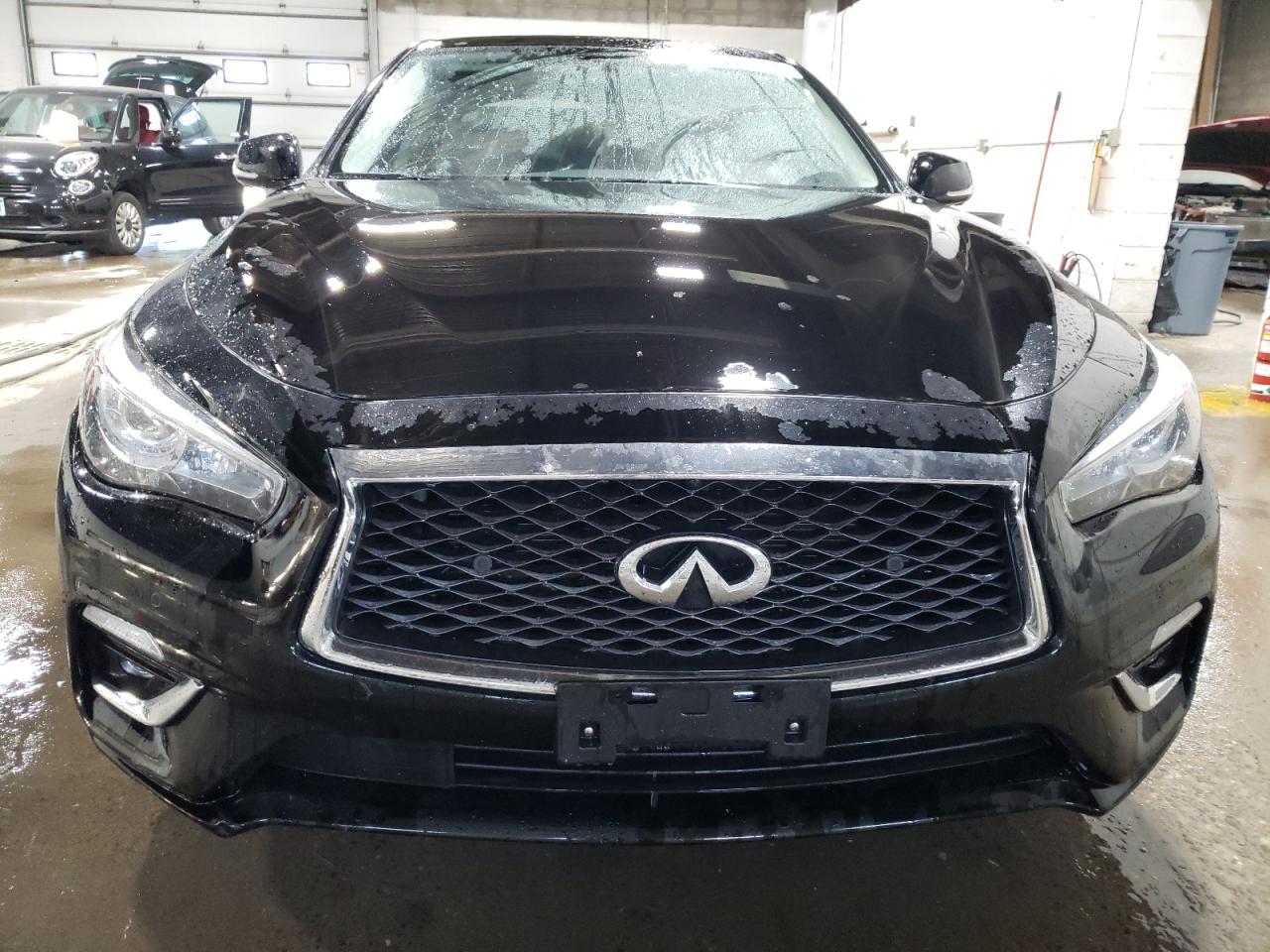 2018 Infiniti Q50 VIN JN1EV7ARXJM438552 Copart auction photo, front end damage thumbnail 4