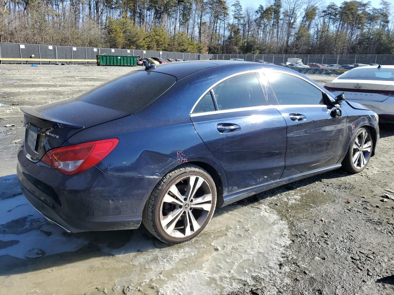 2018 Mercedes-Benz CLA-klasse VIN WDDSJ4GB6JN649851 Copart auction photo, front end / mechanical damage thumbnail 3