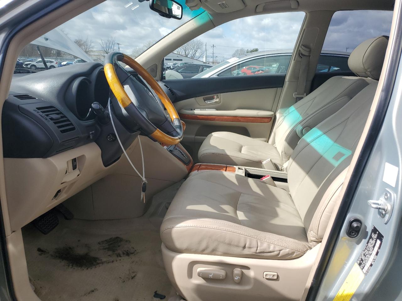 2007 Lexus RX VIN JTJHW31U772012050 Copart auction photo, side / front end damage thumbnail 7
