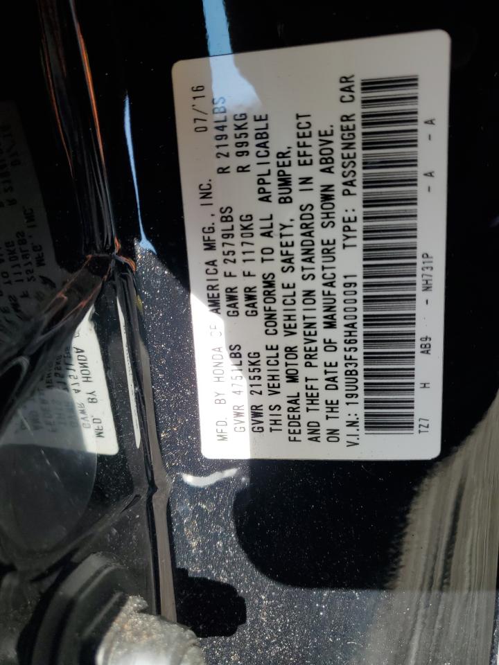 2017 Acura TLX VIN 19UUB3F56HA000091 Copart auction photo, side damage thumbnail 14