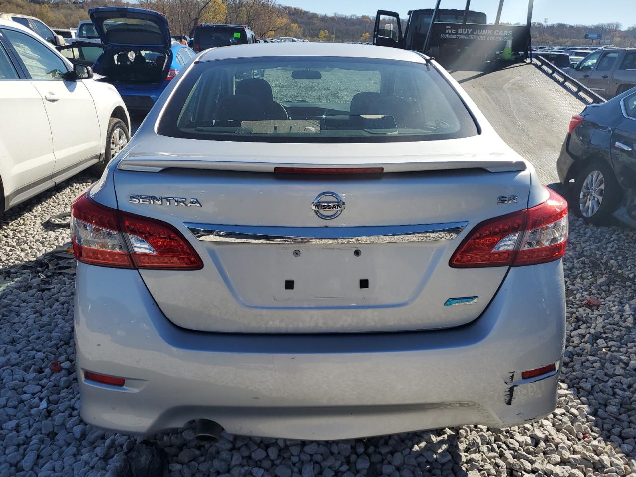 2014 Nissan Sentra VIN 3N1AB7AP5EY289959 Copart auction photo, side / rear end damage thumbnail 6