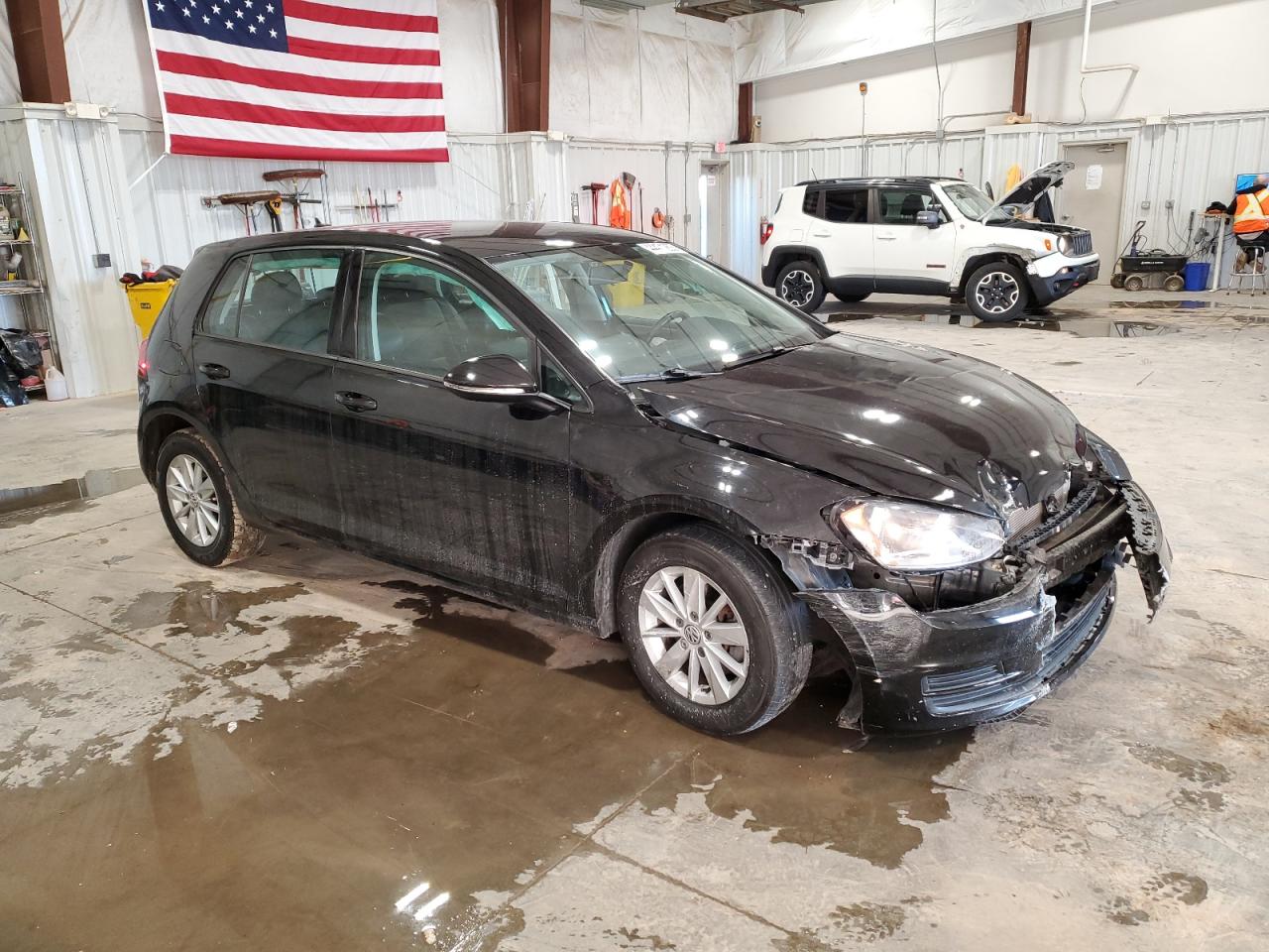 2015 Volkswagen Golf VIN 3VW217AU2FM026828 Copart auction photo, front end damage thumbnail 4