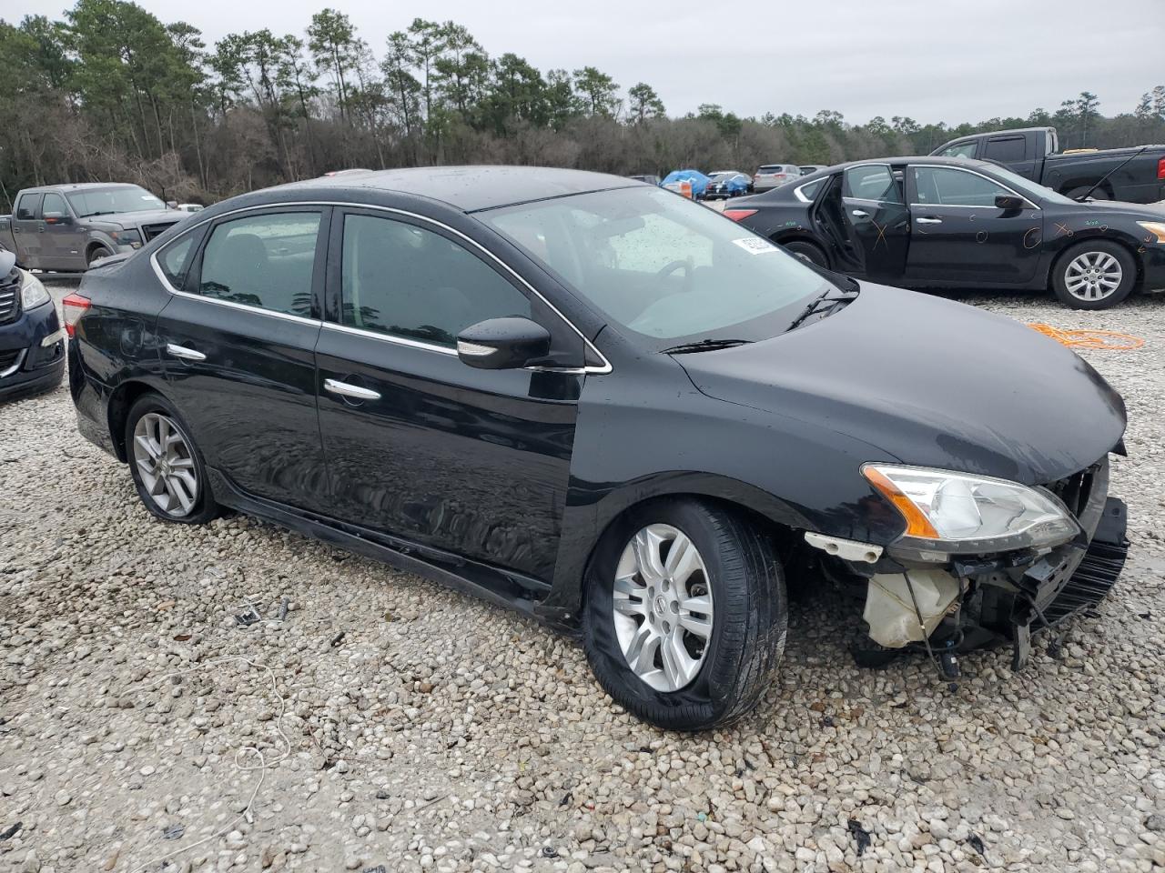 2015 Nissan Sentra VIN 3N1AB7AP7FY341657 Copart auction photo, front end / side damage thumbnail 4