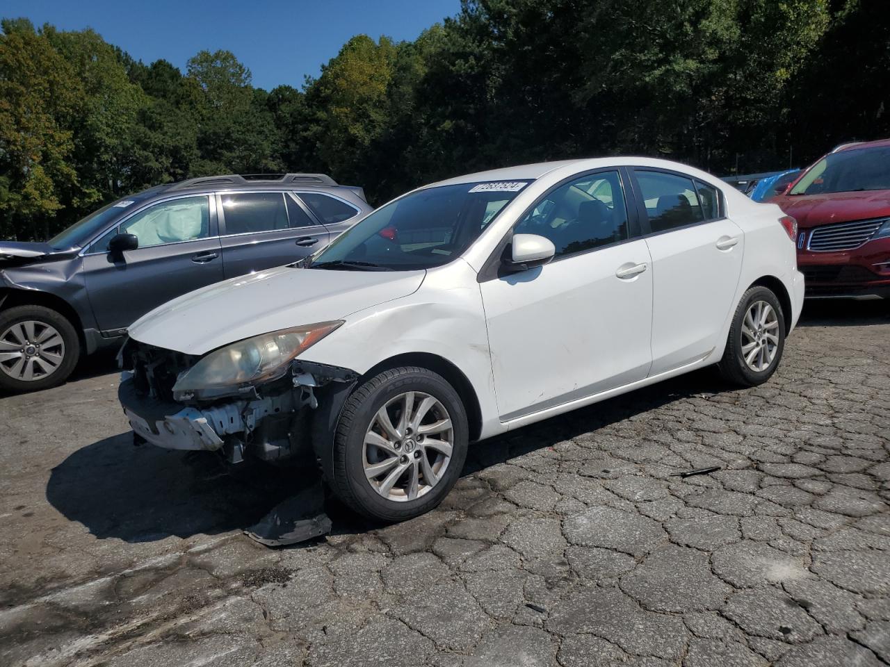 2012 Mazda 3 VIN JM1BL1V8XC1649999